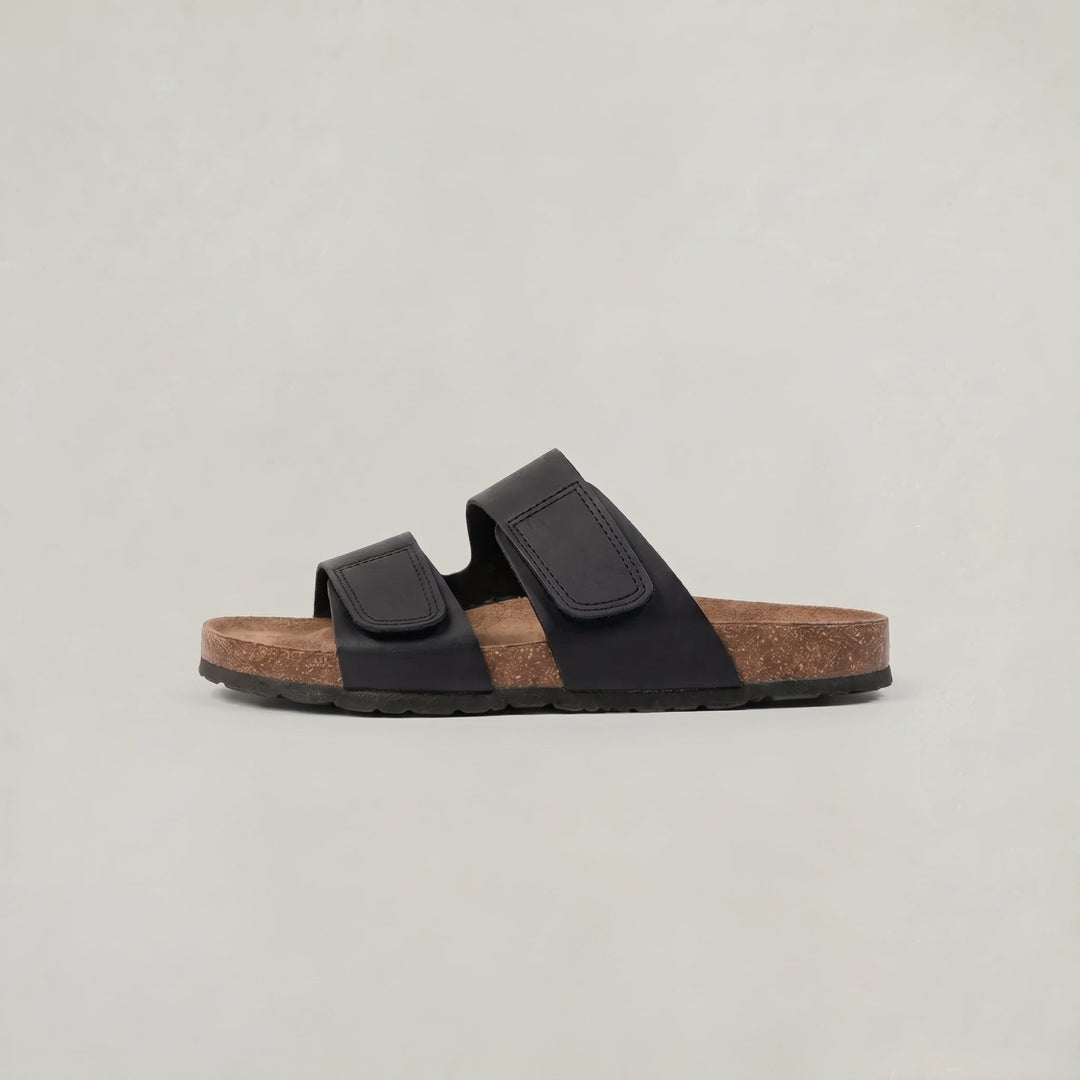 Luka | Graceful Double Strap Mens Sandals Slides