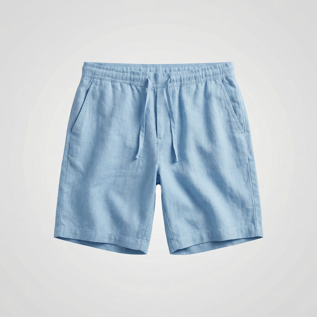 Luka | Refined Linen Shorts with Drawstring Bermuda Fit