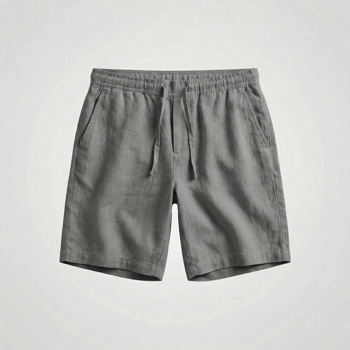 Luka | Refined Linen Shorts with Drawstring Bermuda Fit