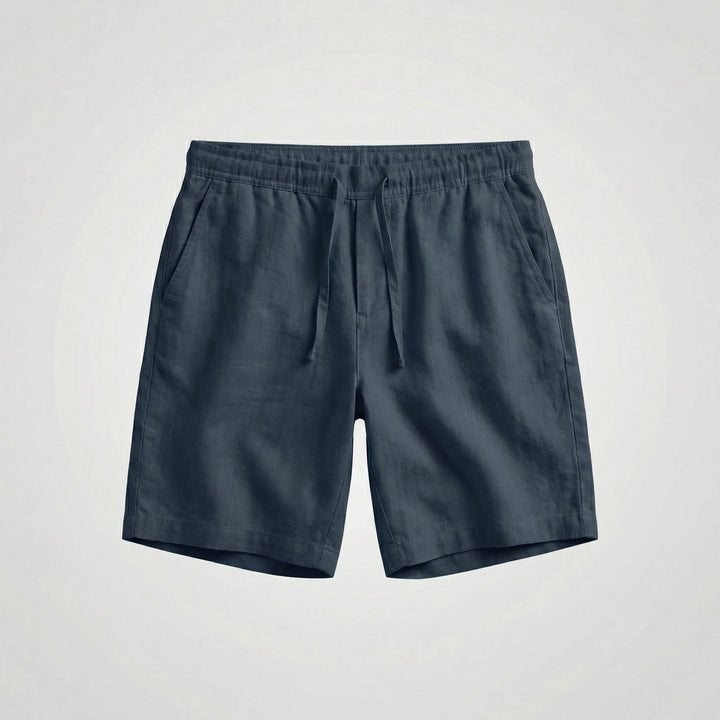 Luka | Refined Linen Shorts with Drawstring Bermuda Fit