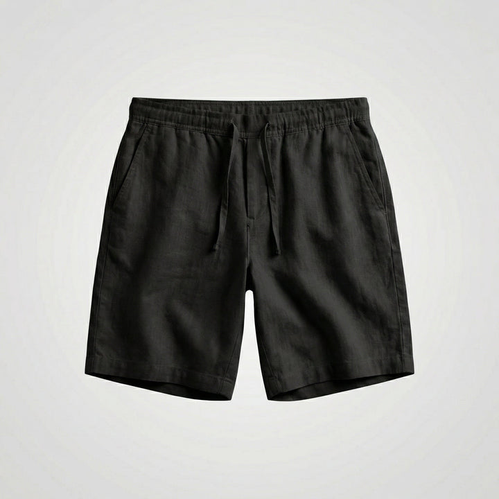 Luka | Refined Linen Shorts with Drawstring Bermuda Fit