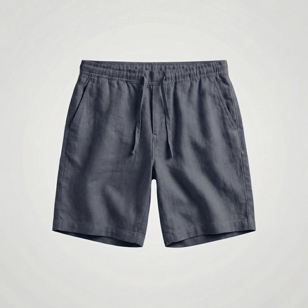 Luka | Refined Linen Shorts with Drawstring Bermuda Fit