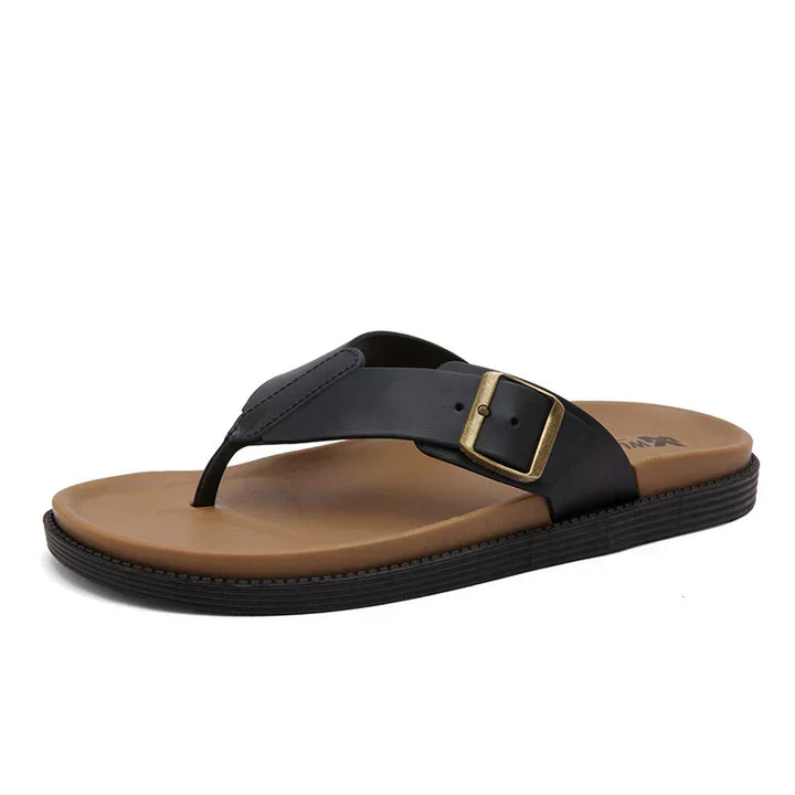 Luka | Stylish Buckle Thong Men Slides Sandals