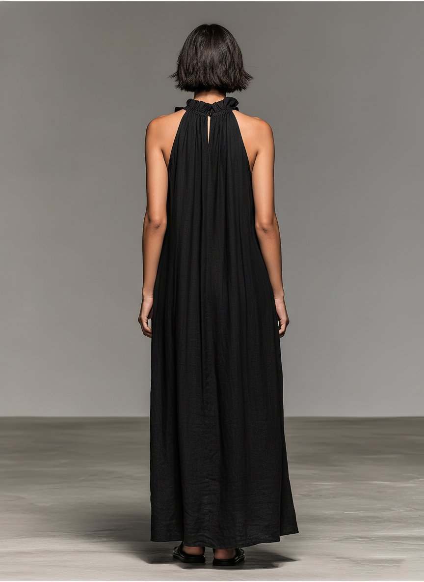 Luna | Ruffle Halter Neck Maxi Summer Dresses