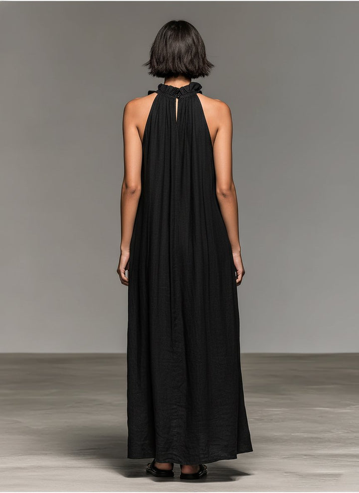 Luna | Ruffle Halter Neck Maxi Summer Dresses