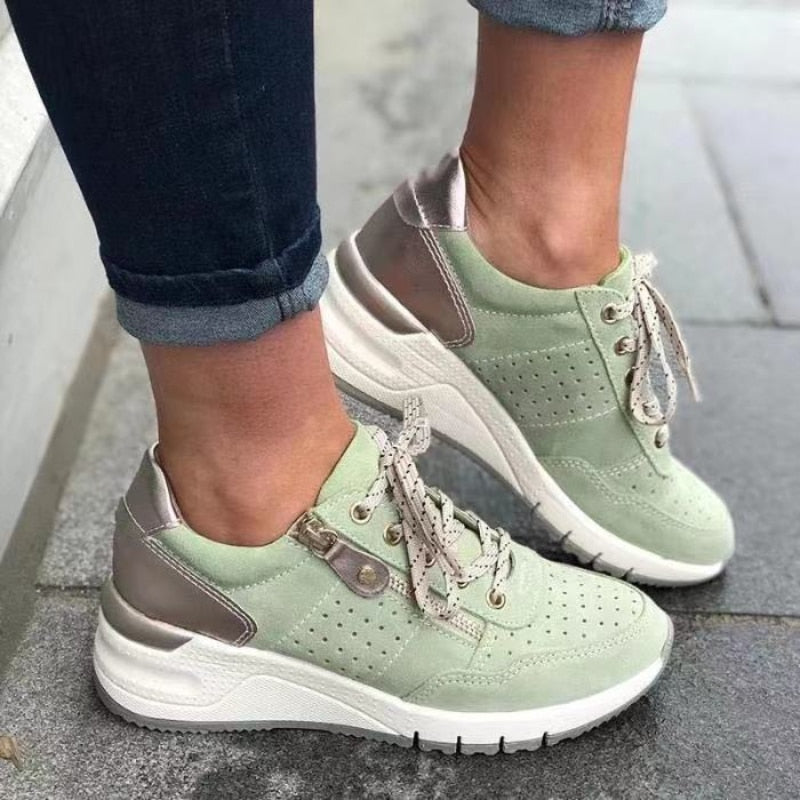 Lyla | Chic Lace-Up Orthopedic Walking Sneakers with Arch Support