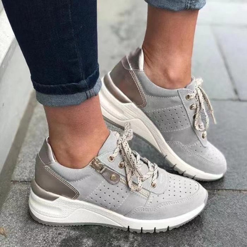 Lyla | Chic Lace-Up Orthopedic Walking Sneakers with Arch Support