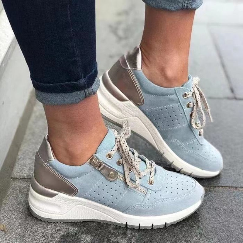 Lyla | Chic Lace-Up Orthopedic Walking Sneakers with Arch Support