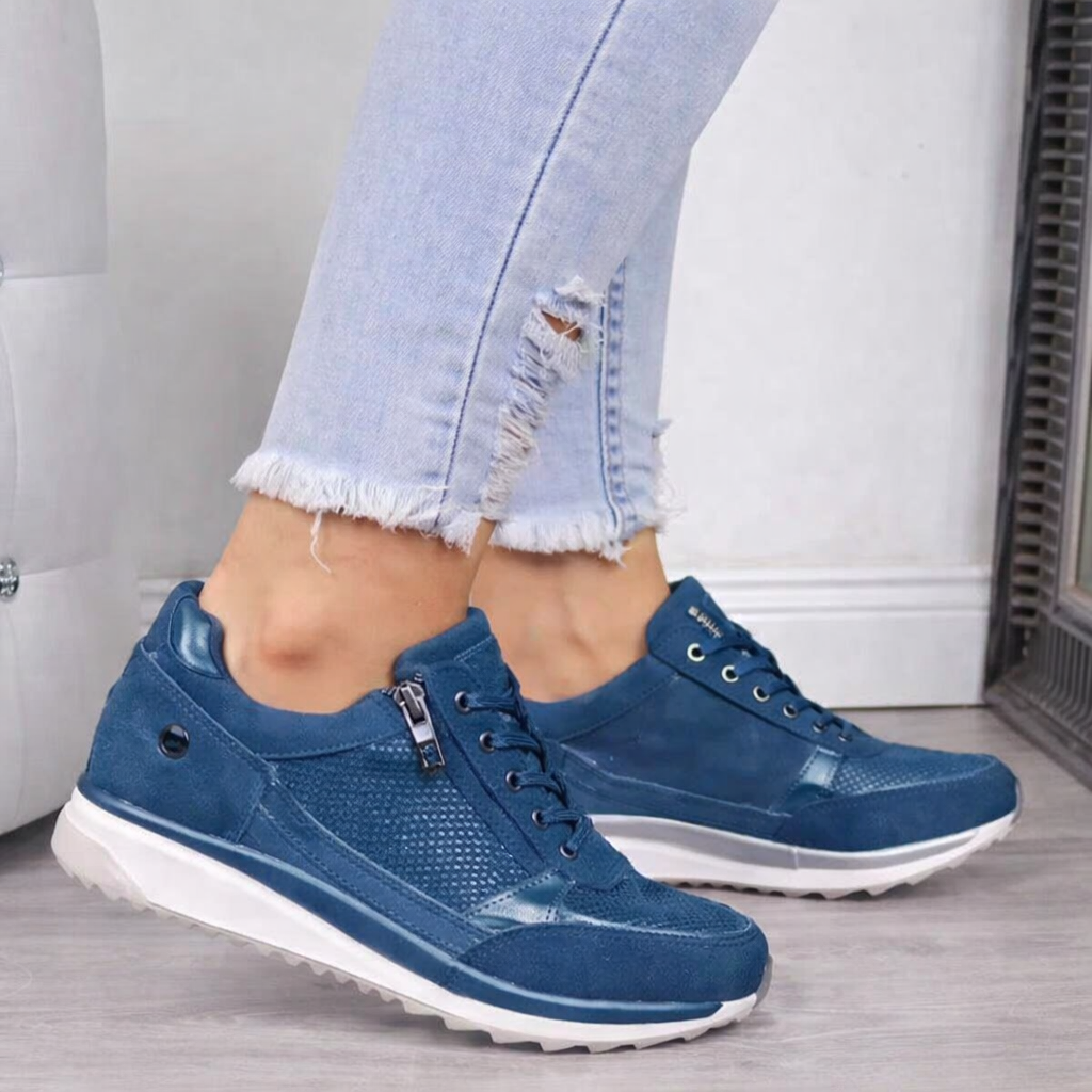 Maeve | Graceful Studded Orthopedic Shoes Sneakers with Side Zip