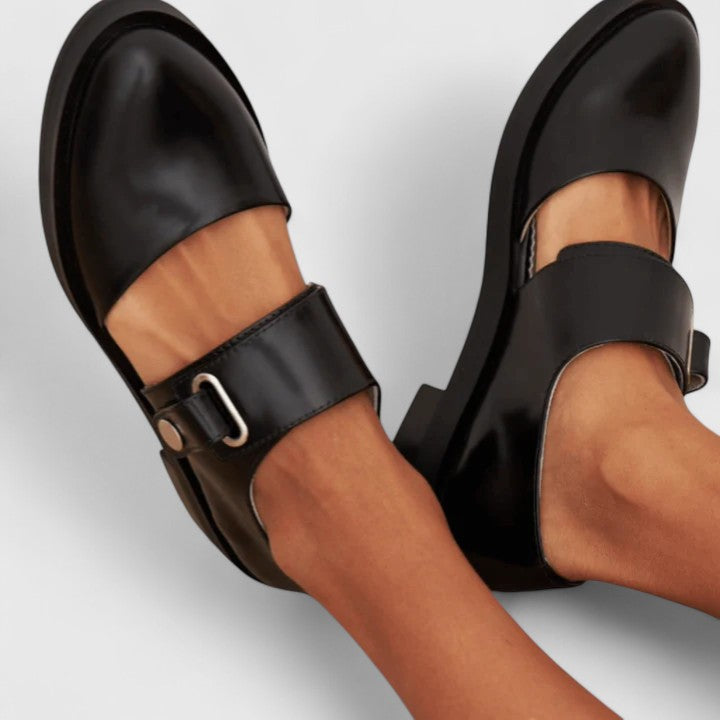 Maeve | Refined Buckle Strap Mary Jane Flats