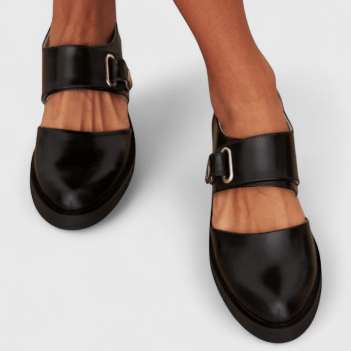 Maeve | Refined Buckle Strap Mary Jane Flats