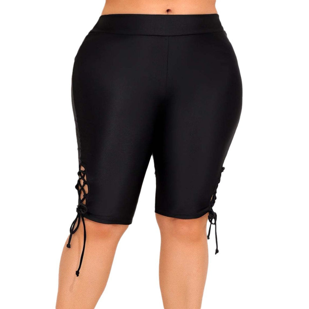 Maeve | Stylish Lace-Up Cut-Out Bike Shorts
