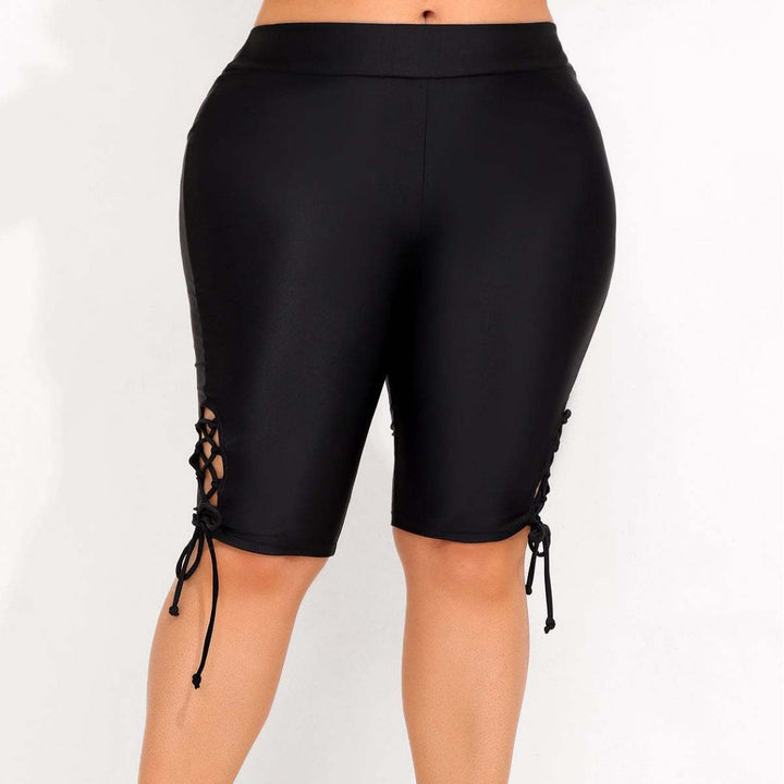 Maeve | Stylish Lace-Up Cut-Out Bike Shorts