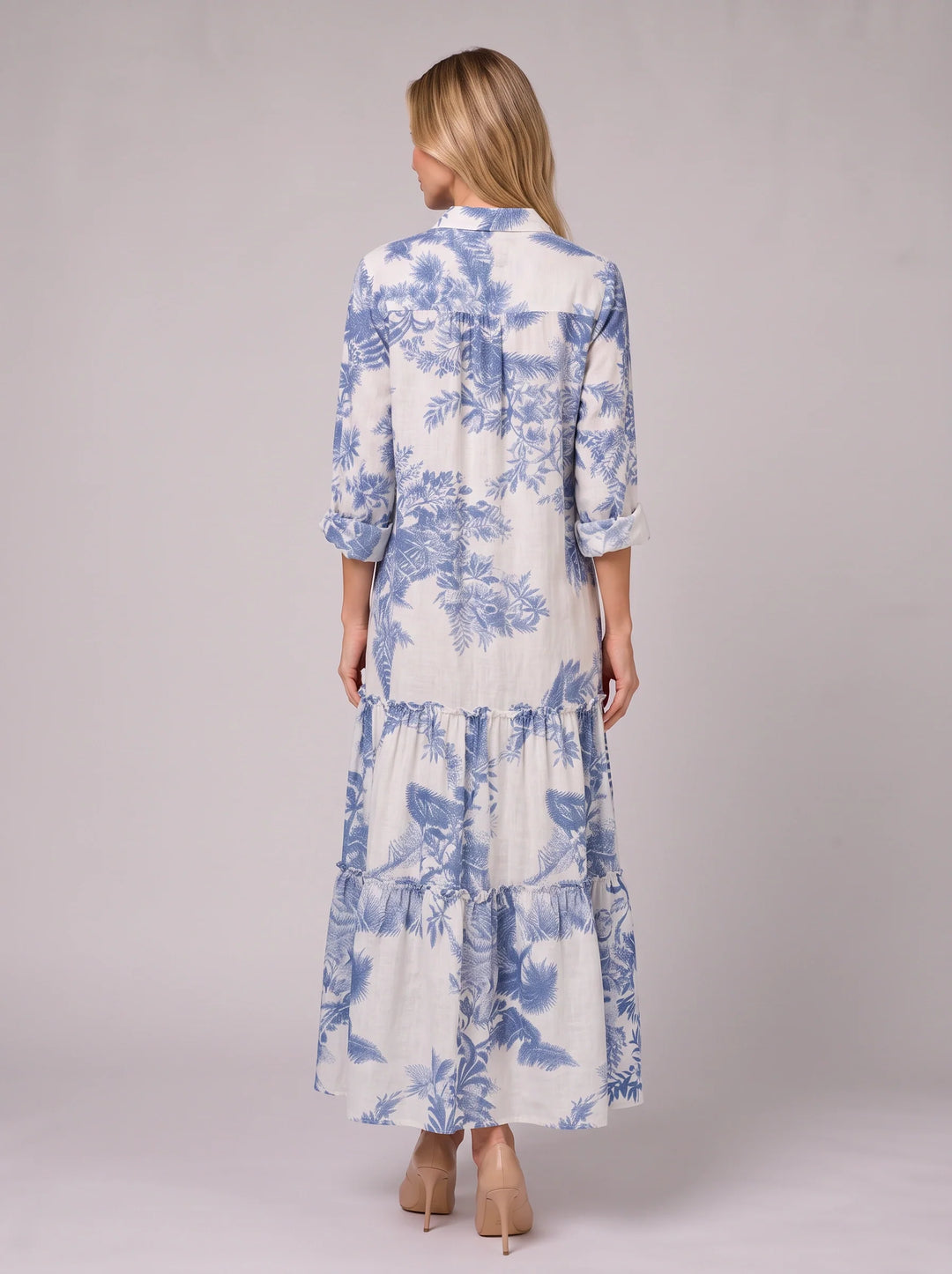 Maeve | Timeless Tiered Floral Boho Dress Maxi Shirt Dress