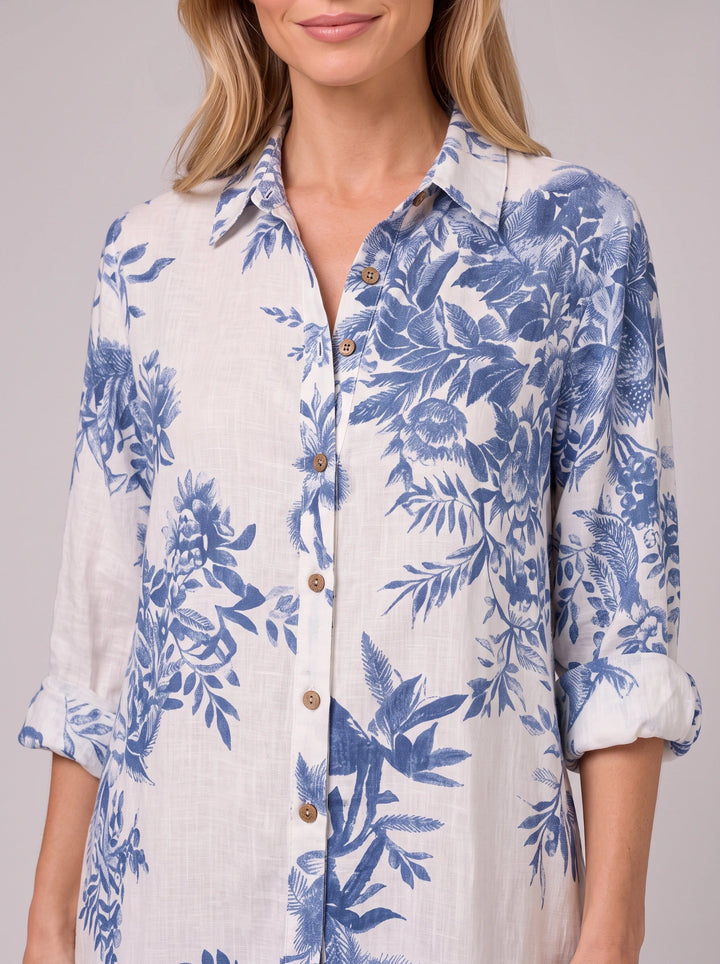 Maeve | Timeless Tiered Floral Boho Dress Maxi Shirt Dress