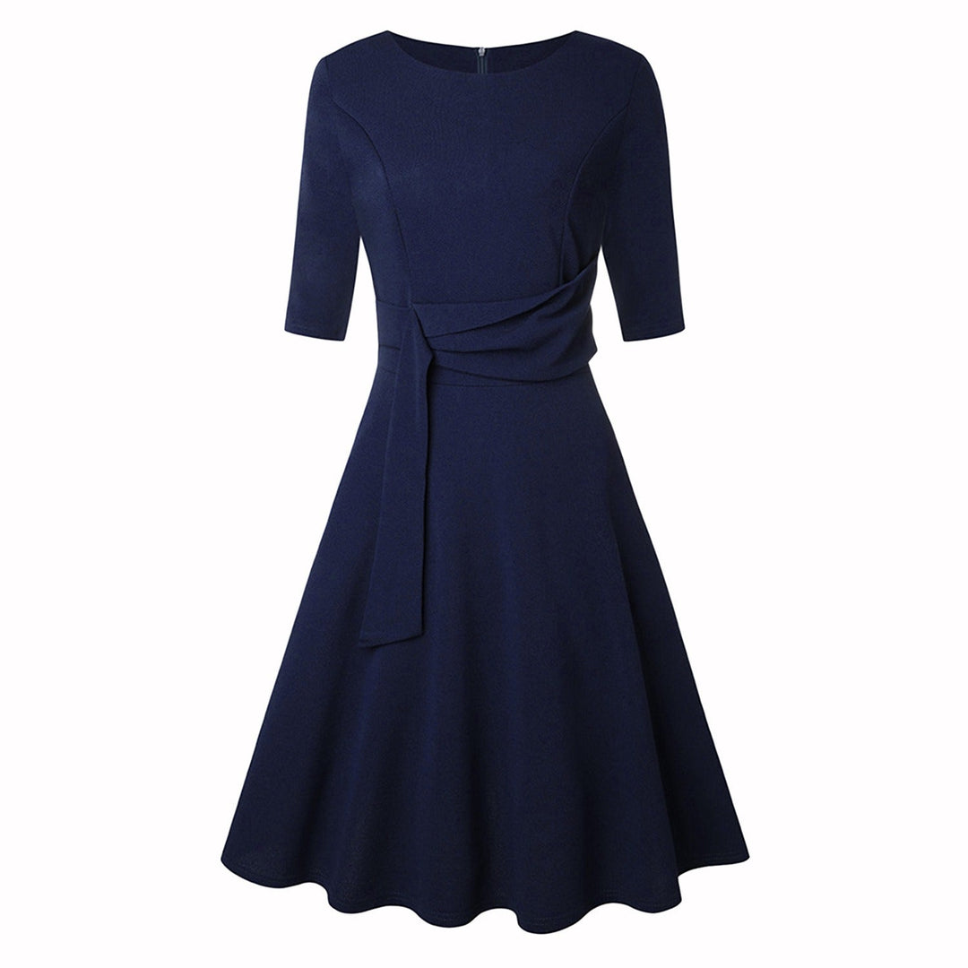 Maggie | Effortless Bow Waist Fit and Flare Party Dress