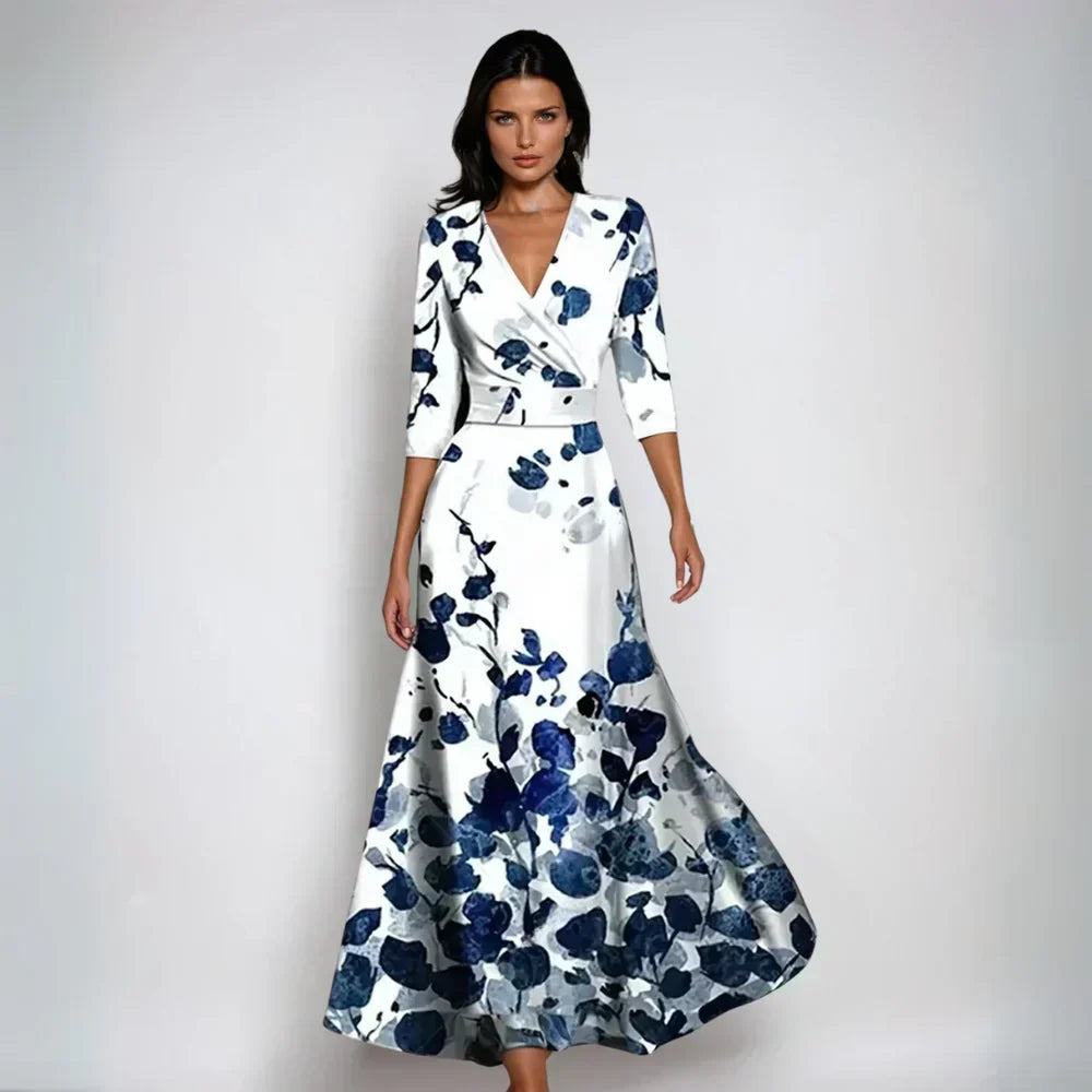 Maisie | Classic Floral Wrap Cocktail Dress