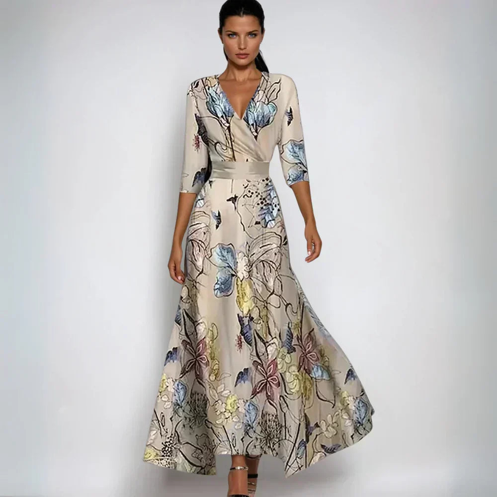 Maisie | Classic Floral Wrap Cocktail Dress