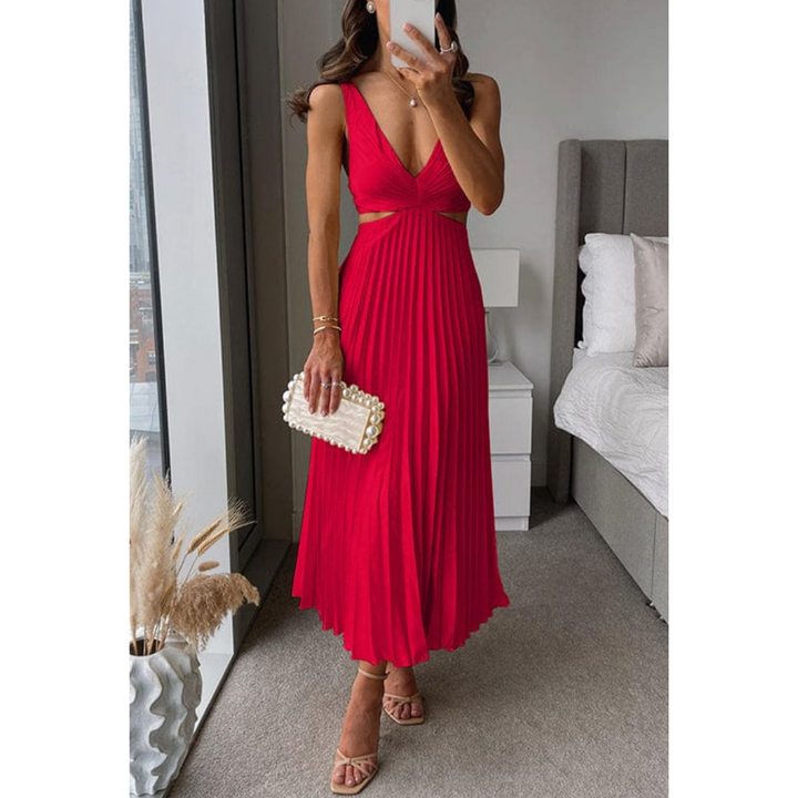 Maisie | Refined Pleated Cutout Races Dress