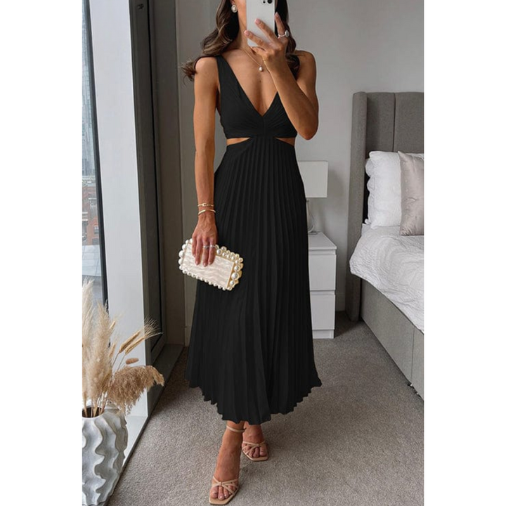 Maisie | Refined Pleated Cutout Races Dress