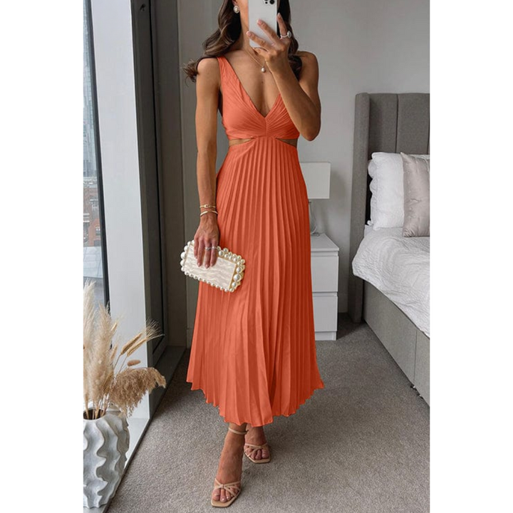 Maisie | Refined Pleated Cutout Races Dress