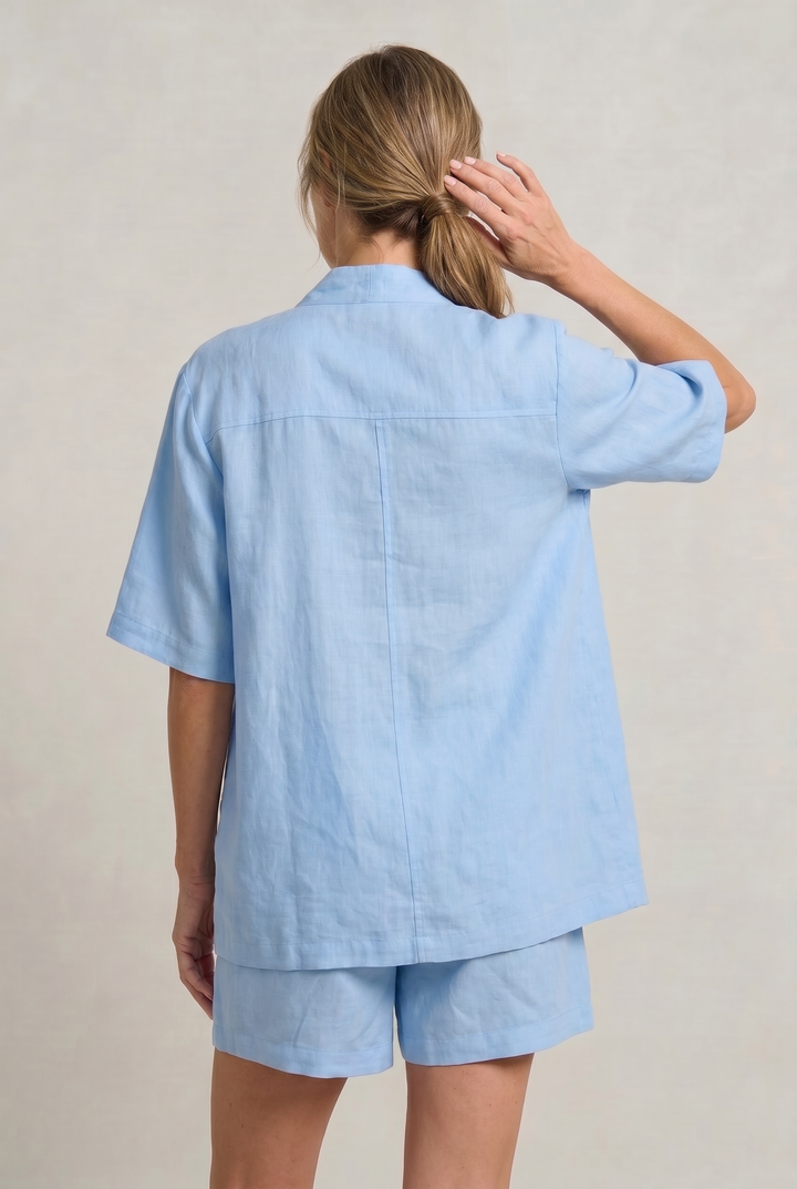 Margot | Chic Linen Shorts & Cardigan Two Piece Set