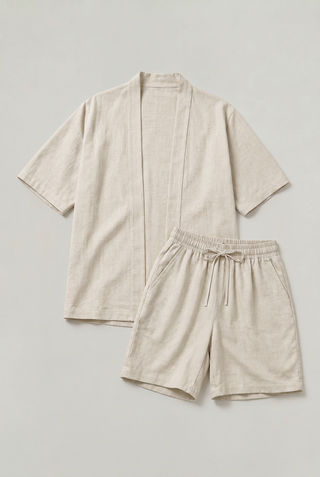 Margot | Chic Linen Shorts & Cardigan Two Piece Set