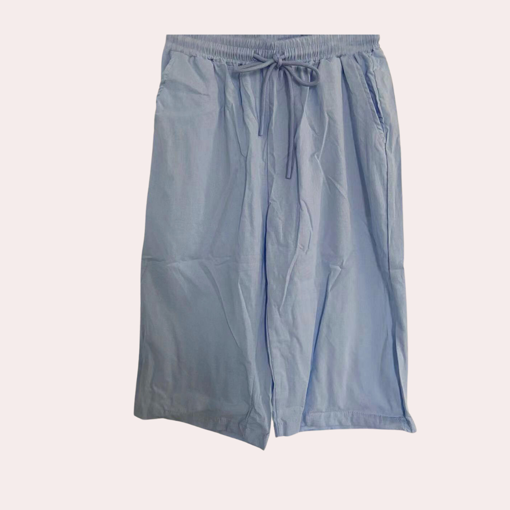 Margot | Relaxed Drawstring Linen Shorts with Pockets