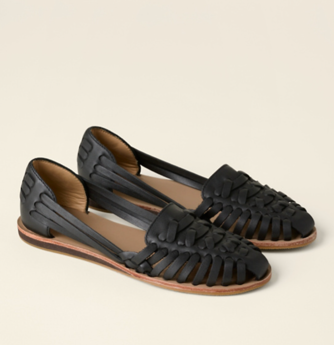 Margot | Stylish Woven Closed Toe Flat Sandals