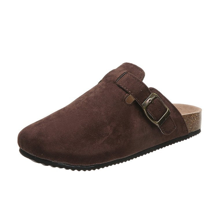 Margot | Timeless Buckle Orthopedic Mules with Cork Footbed