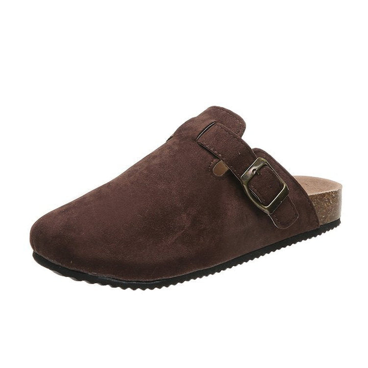 Margot | Timeless Buckle Orthopedic Mules with Cork Footbed