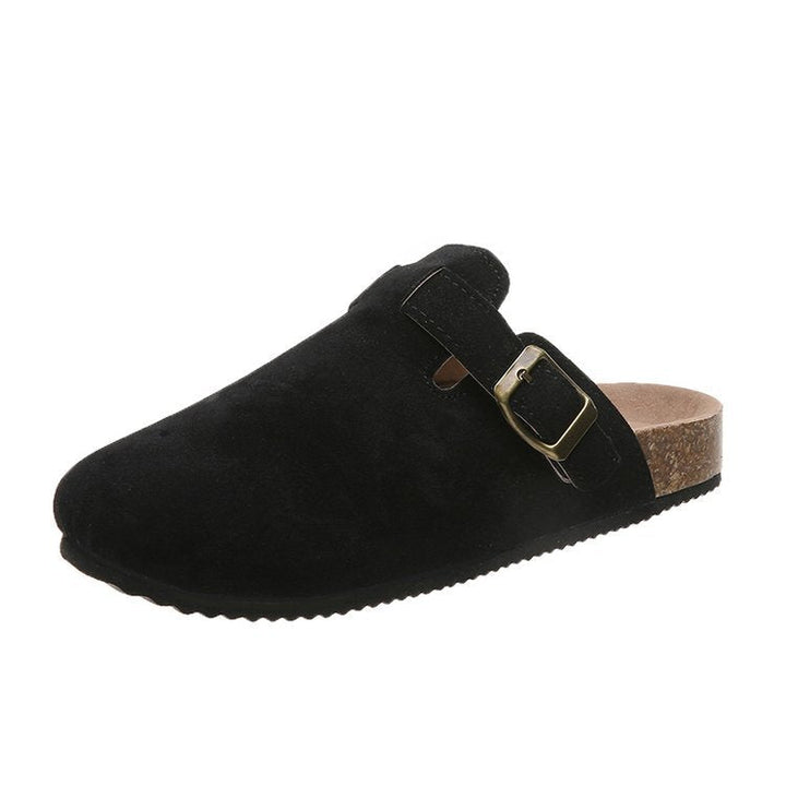 Margot | Timeless Buckle Orthopedic Mules with Cork Footbed