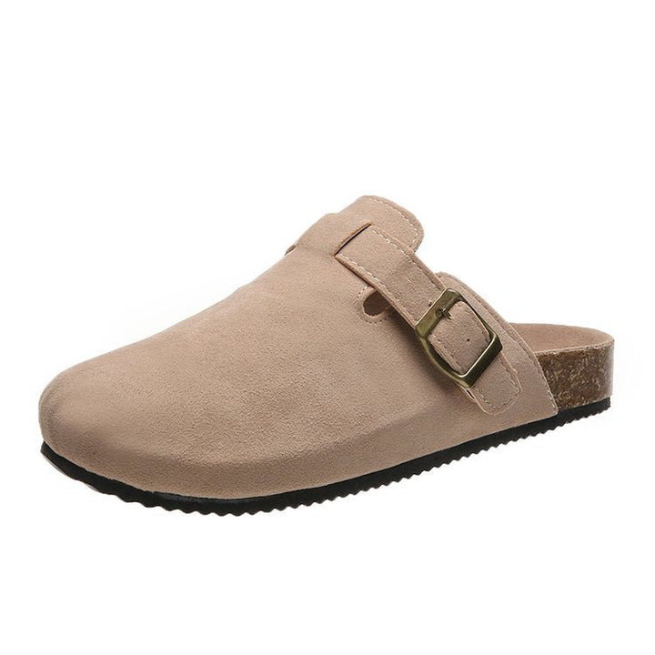 Margot | Timeless Buckle Orthopedic Mules with Cork Footbed