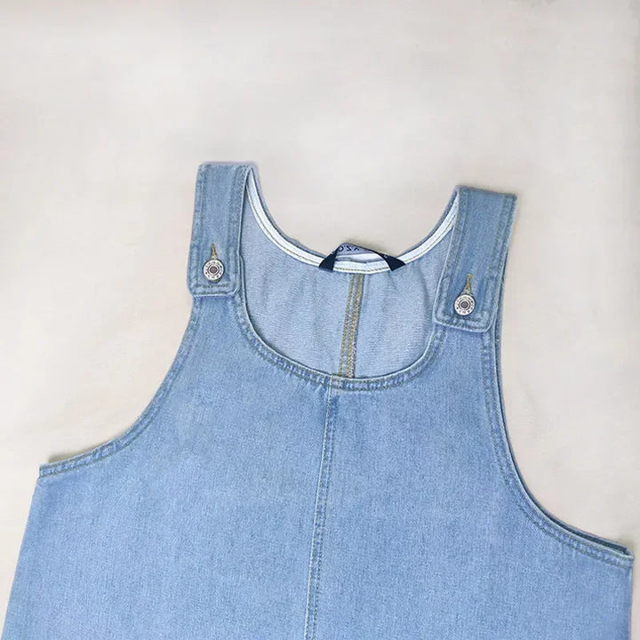 Matilda | Cosy Square Neck Denim Dress with Pockets