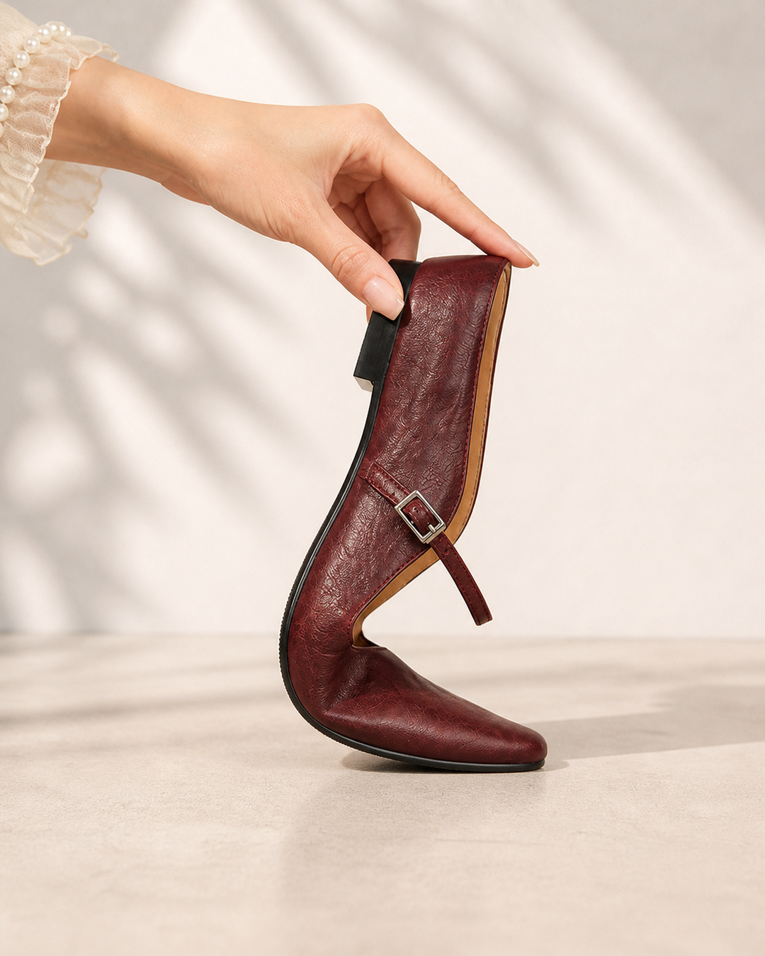 Matilda | Polished Pointed Toe Slip-On Mules