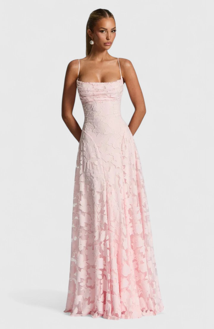 Matilda | Refined Floral Lace Maxi Dress for Races Dresses
