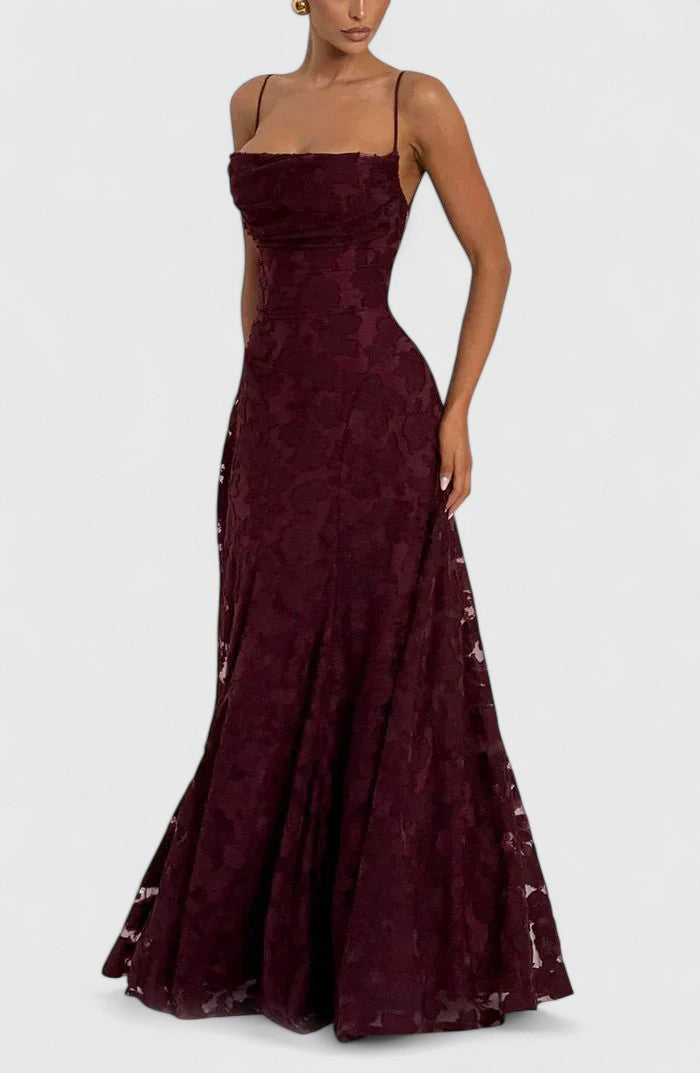 Matilda | Refined Floral Lace Maxi Dress for Races Dresses