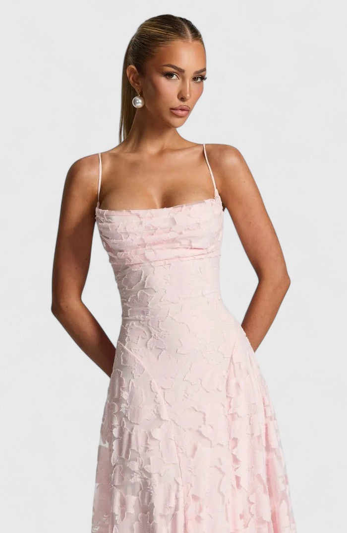 Matilda | Refined Floral Lace Maxi Dress for Races Dresses