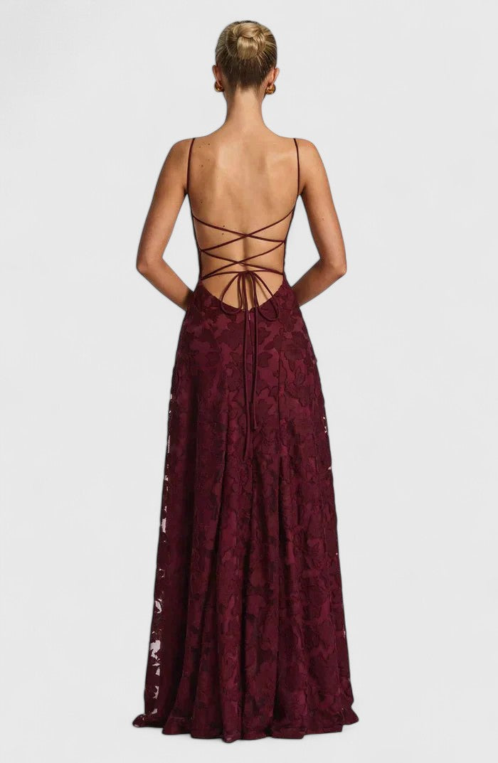 Matilda | Refined Floral Lace Maxi Dress for Races Dresses