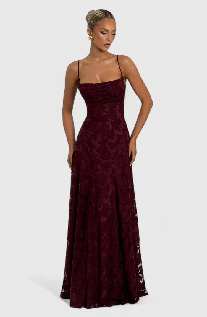 Matilda | Refined Floral Lace Maxi Dress for Races Dresses