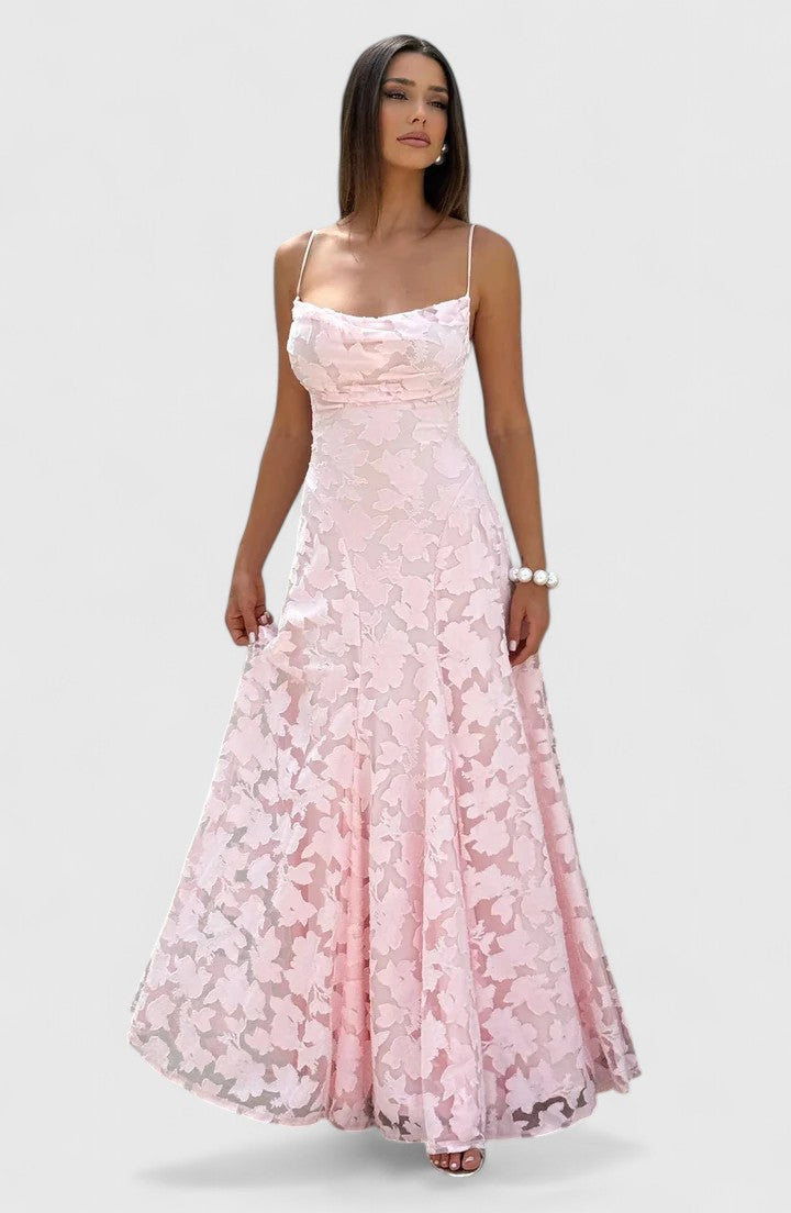 Matilda | Refined Floral Lace Maxi Dress for Races Dresses