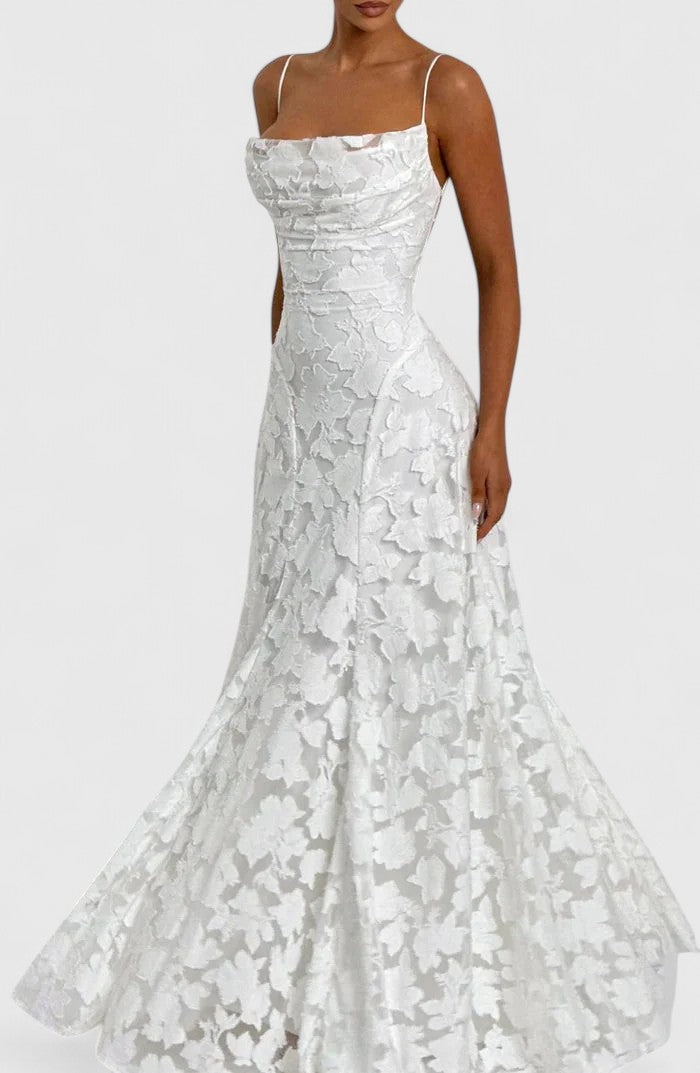 Matilda | Refined Floral Lace Maxi Dress for Races Dresses