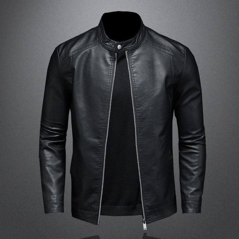 Maverick | Classic Slim Fit Moto Leather Jacket