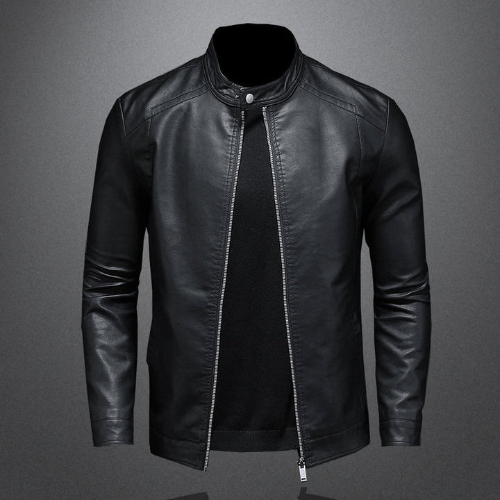 Maverick | Classic Slim Fit Moto Leather Jacket