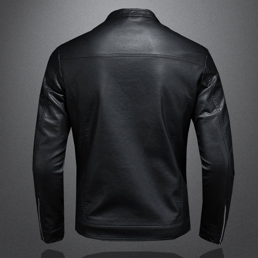 Maverick | Classic Slim Fit Moto Leather Jacket