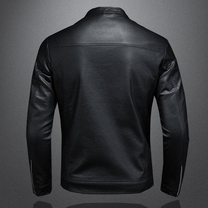 Maverick | Classic Slim Fit Moto Leather Jacket
