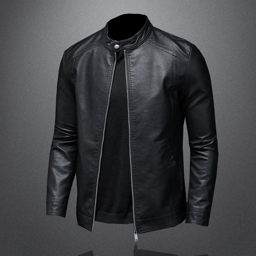 Maverick | Classic Slim Fit Moto Leather Jacket