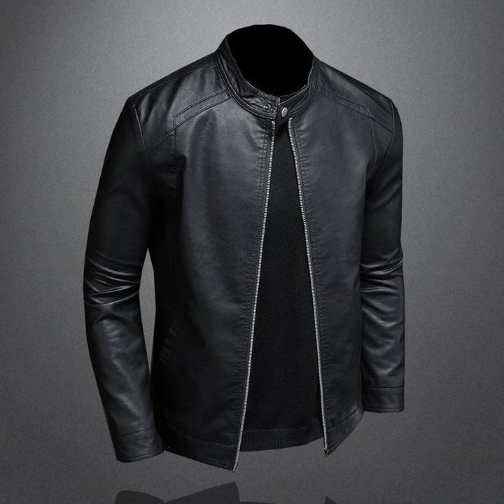Maverick | Classic Slim Fit Moto Leather Jacket