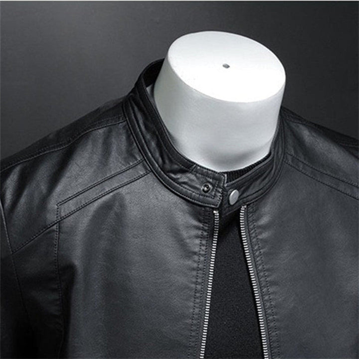Maverick | Classic Slim Fit Moto Leather Jacket