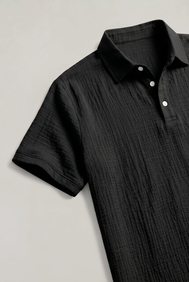 Maverick | Polished Linen Shorts and Polo Shirt Matching Set